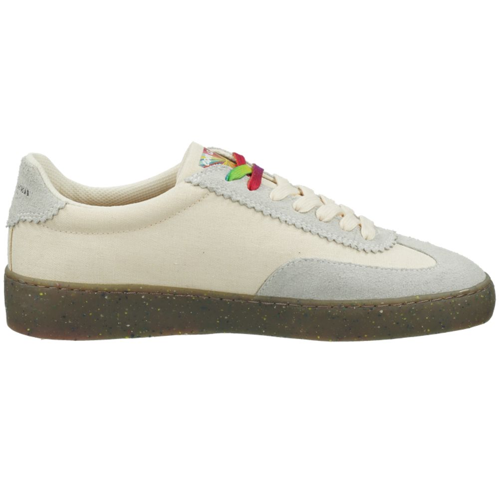 Scotch & Soda low-top sneakers i hørtekstil – hvid