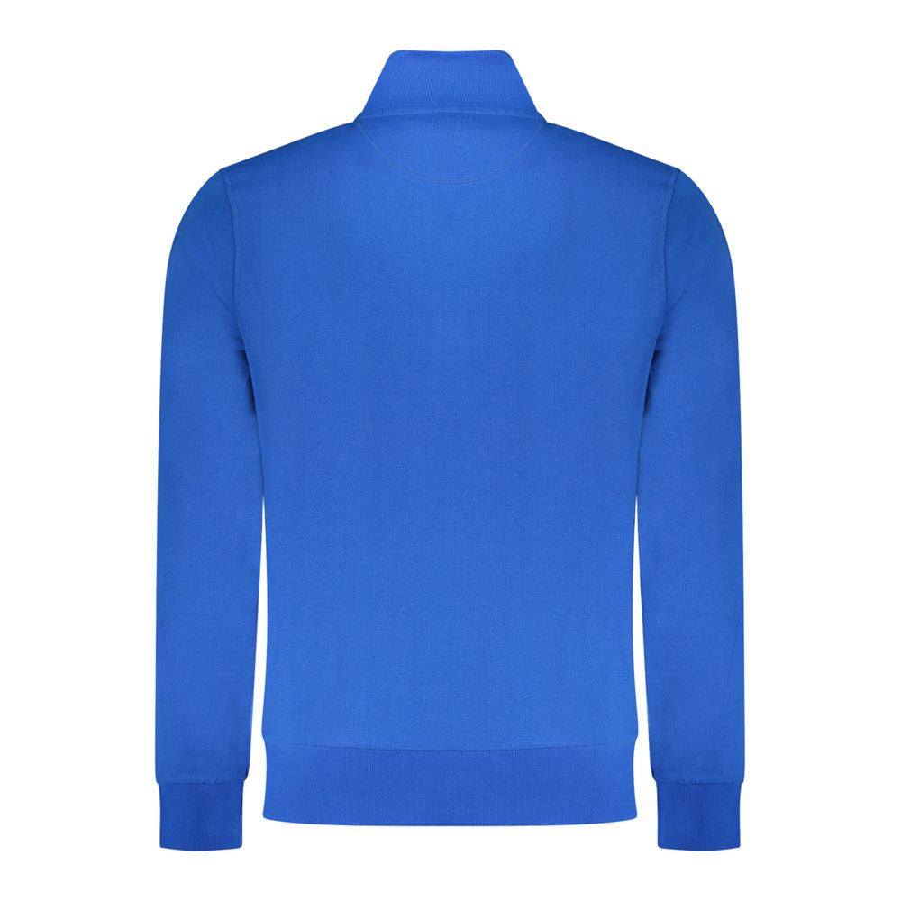 North Sails Blue Cotton Men Sweatshirt