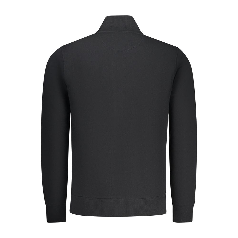 North Sails Black Cotton Men Sweatshirt