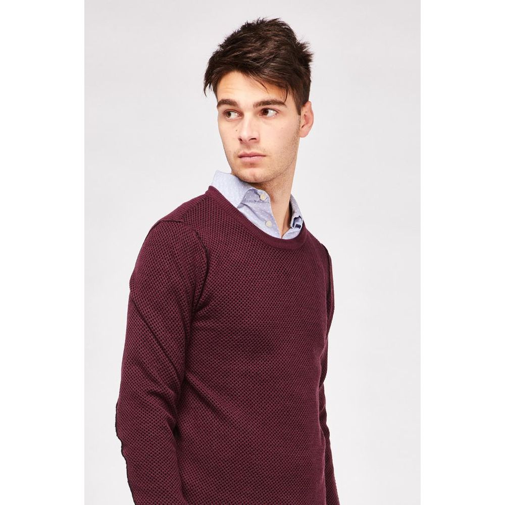 Gas sweater i uldblanding – bordeaux