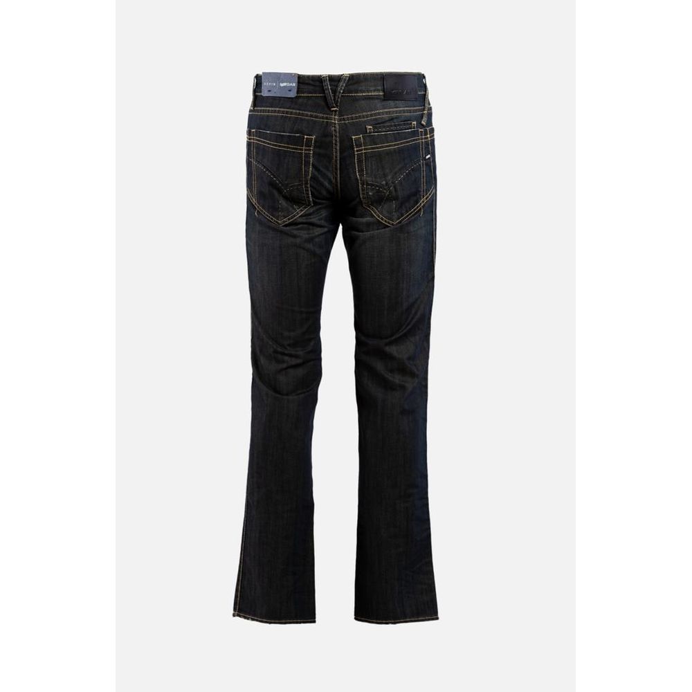 Gas Gray Cotton Straight-Leg Jeans