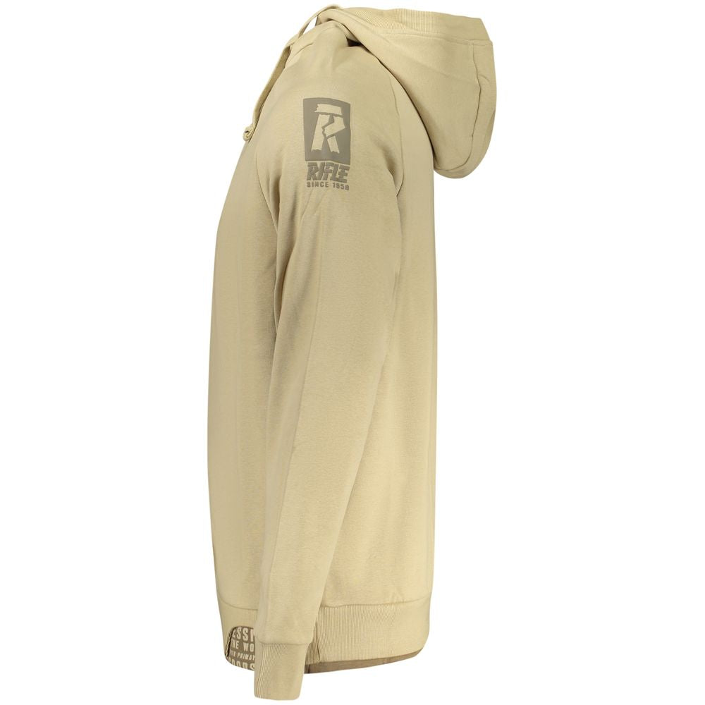 Rifle Beige Cotton Men Sweatshirt