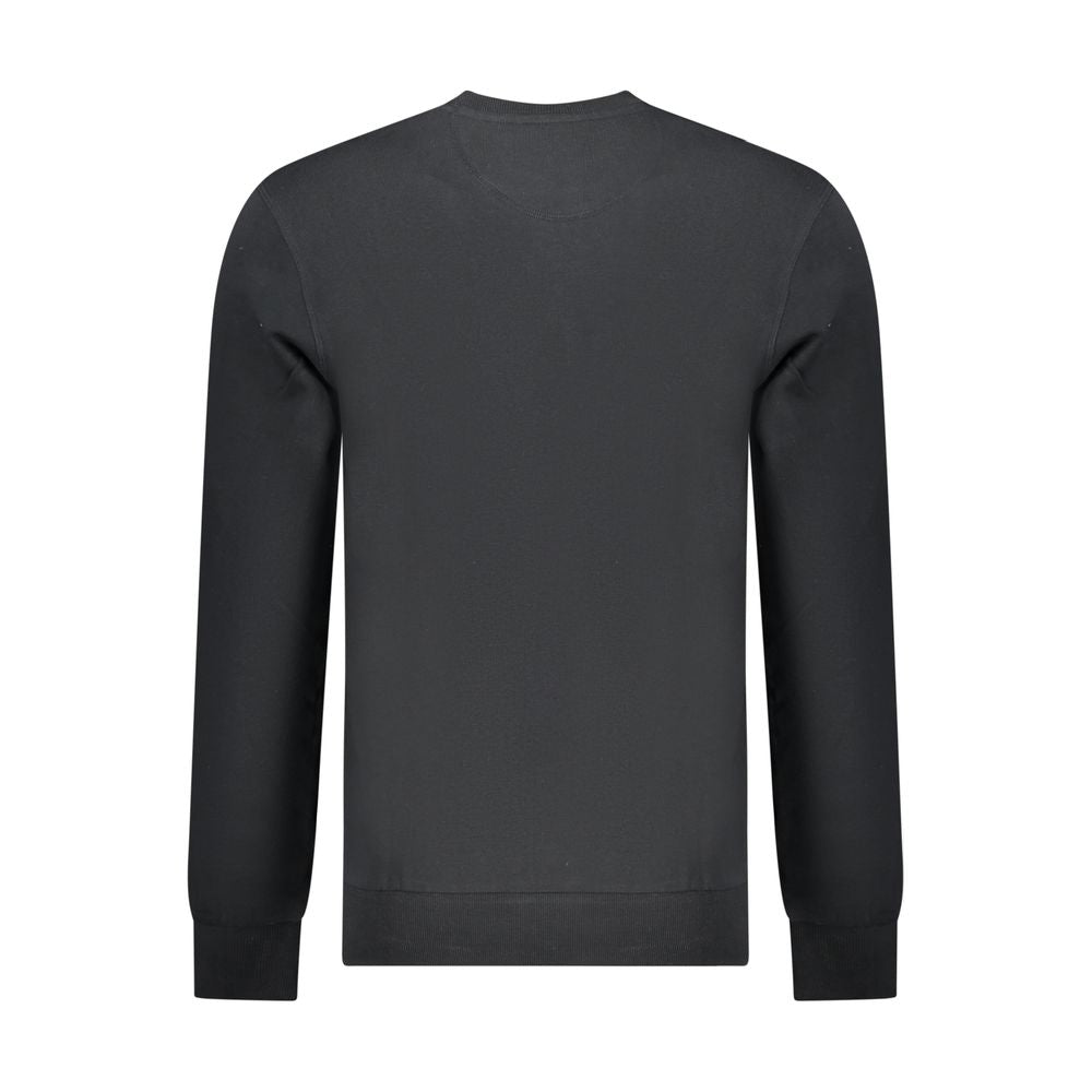 North Sails Black Cotton Men Sweatshirt
