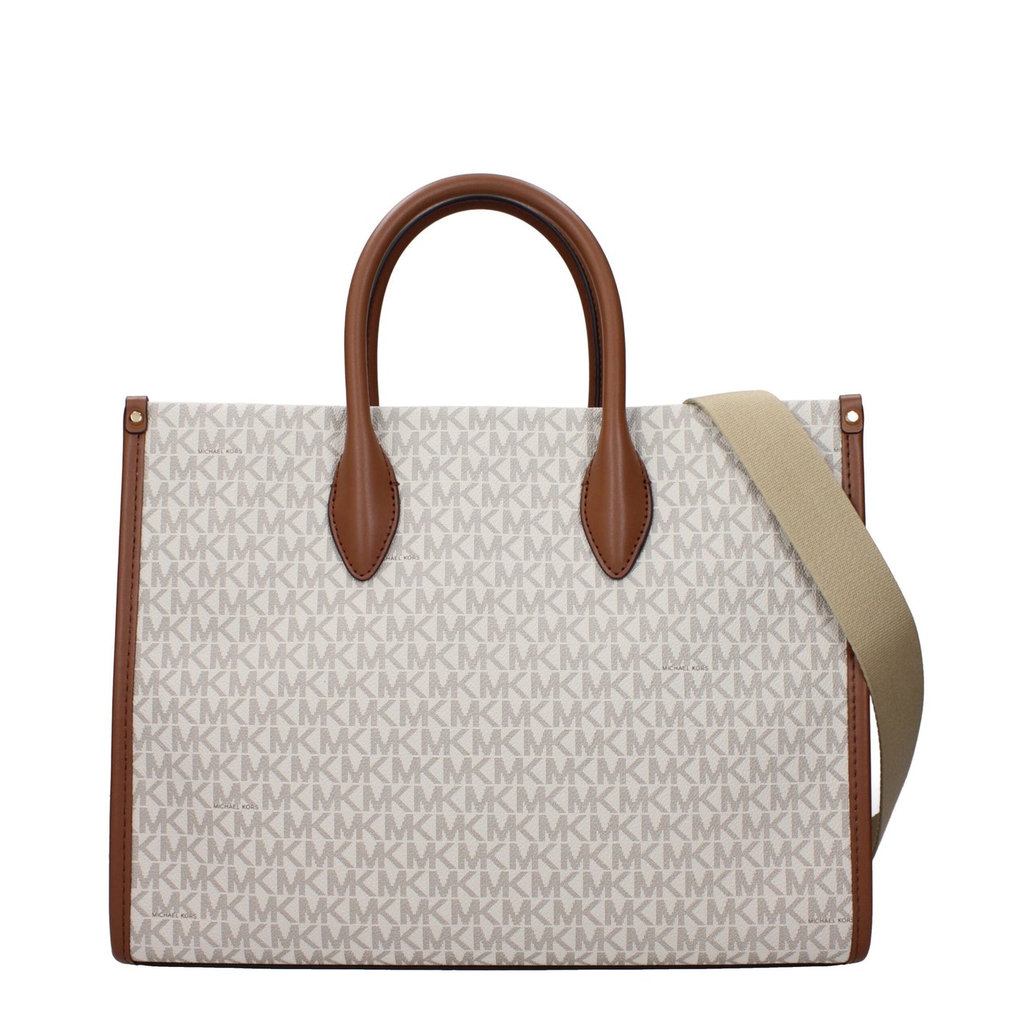 Michael Kors beige stoftaske