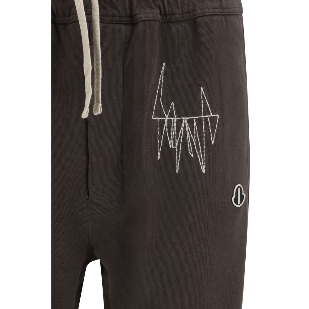 Moncler x Rick Owens sweatpants i bomuld – brun