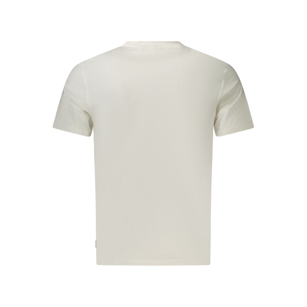 Pepe Jeans T-shirt i økologisk bomuld med print – hvid