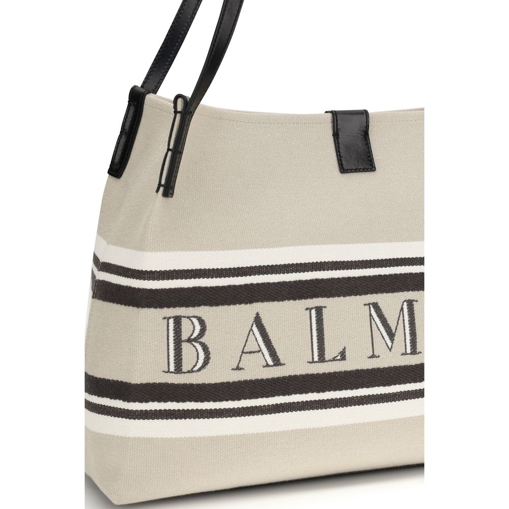 Balmain Release flerfarvet skuldertaske i bomuldsblanding