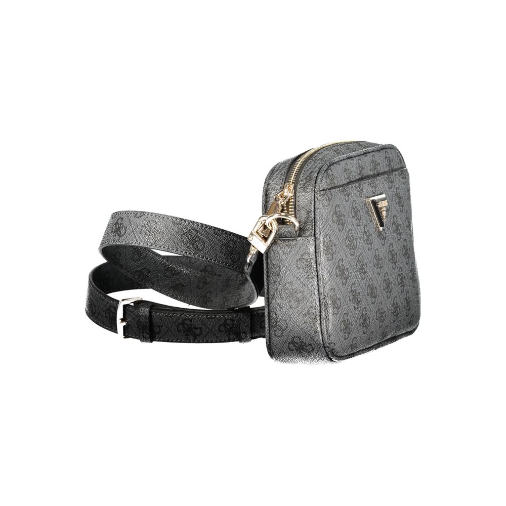 Guess Jeans Black Faux Leather Women Handbag