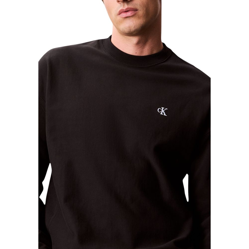 Calvin Klein Jeans Black Cotton Sweatshirt