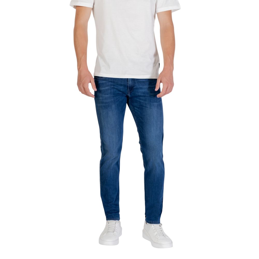 Replay Blue Cotton Skinny Jeans