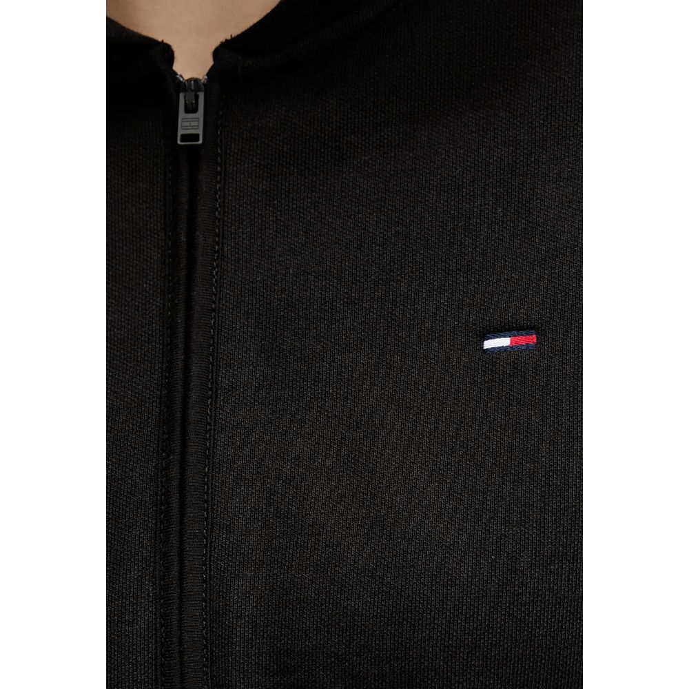 Tommy Hilfiger Jeans Black Recycled Cotton Hoodie