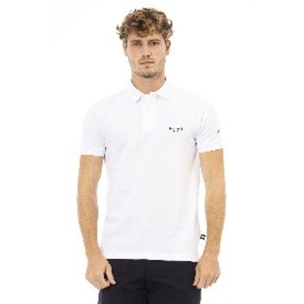 Baldinini Trend polo i bomuld – sort/hvid