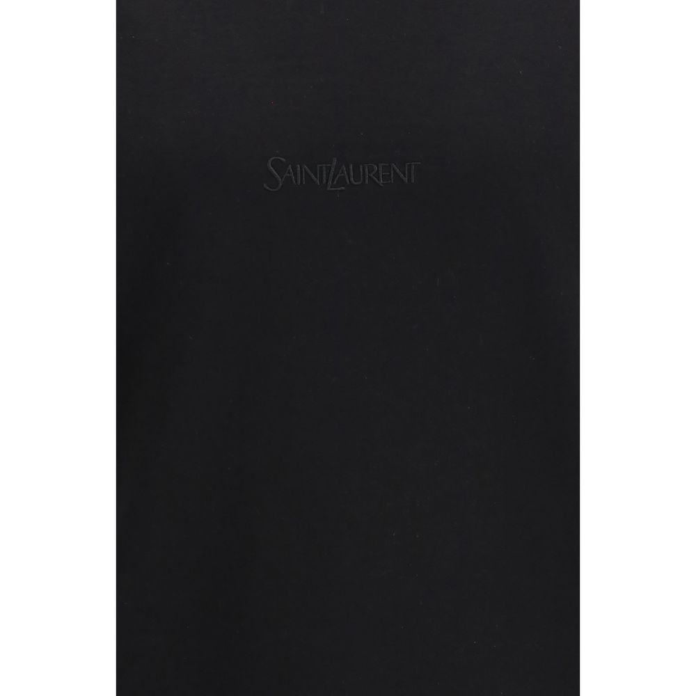 Saint Laurent Black Cotton T-Shirt