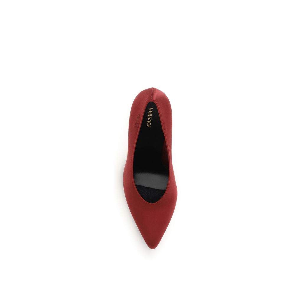 Versace Gianni pumps i satin – flerfarvet