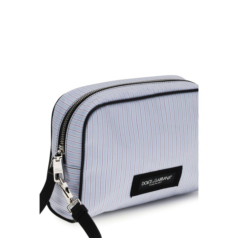 Dolce & Gabbana Blue Cotton Handbag