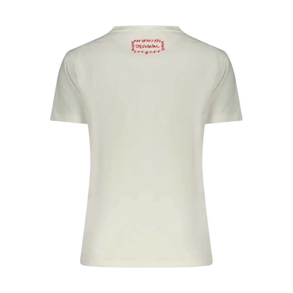 Desigual White Cotton Women's T-Shirt