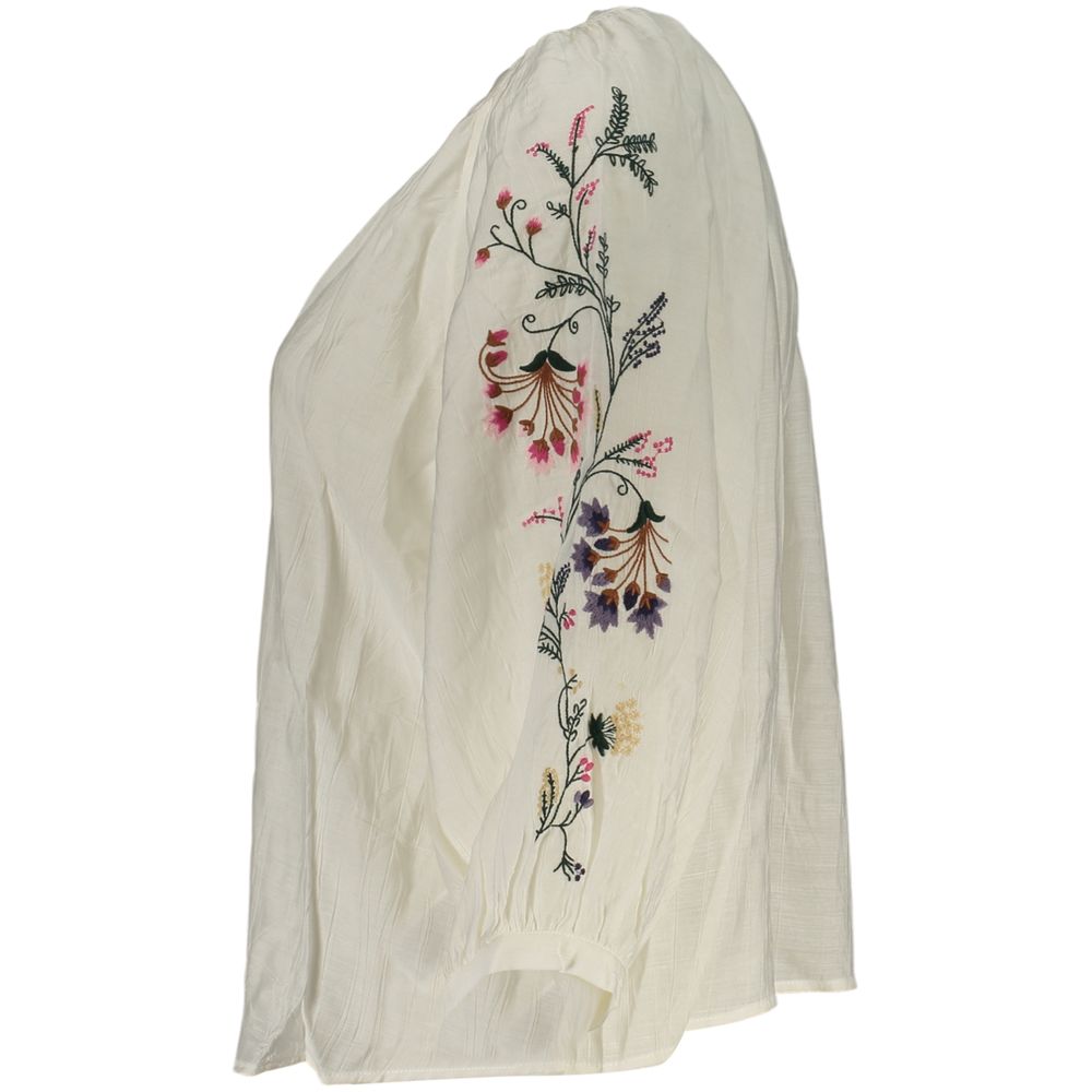 Desigual White Viscose Blouse
