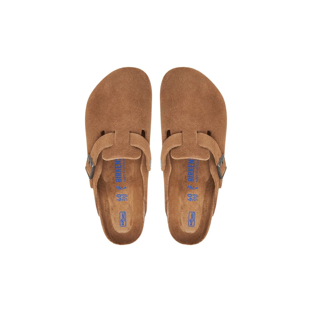 Birkenstock Beige Suede Leather Mules
