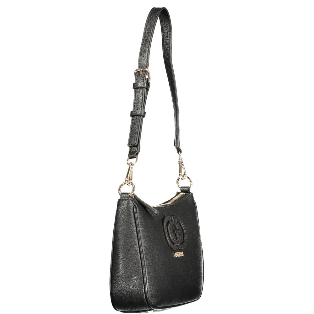 Guess Jeans Black Polyurethane Women's Shoulder Bag