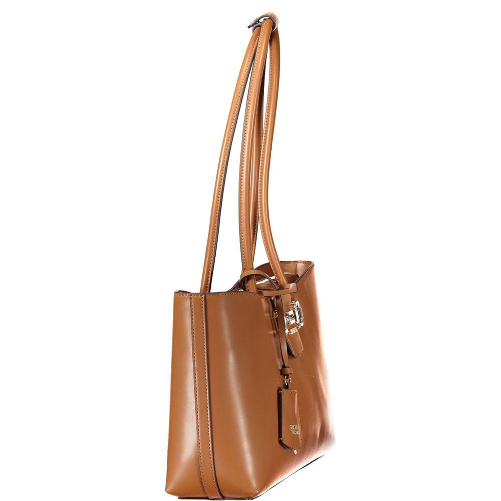 Guess Jeans Marrone Poliuretano Women Handbag