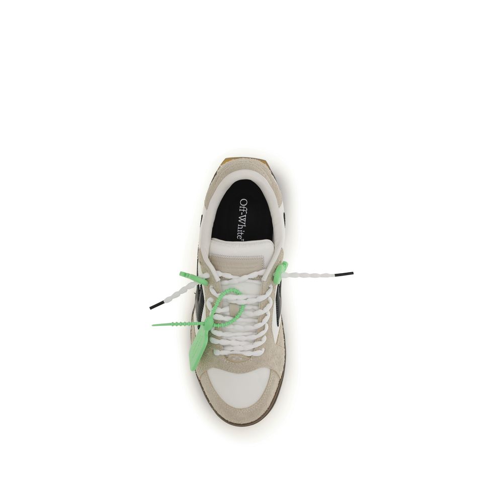 Off-White Multicolor Calf Leather Bos Taurus Low Top Sneakers