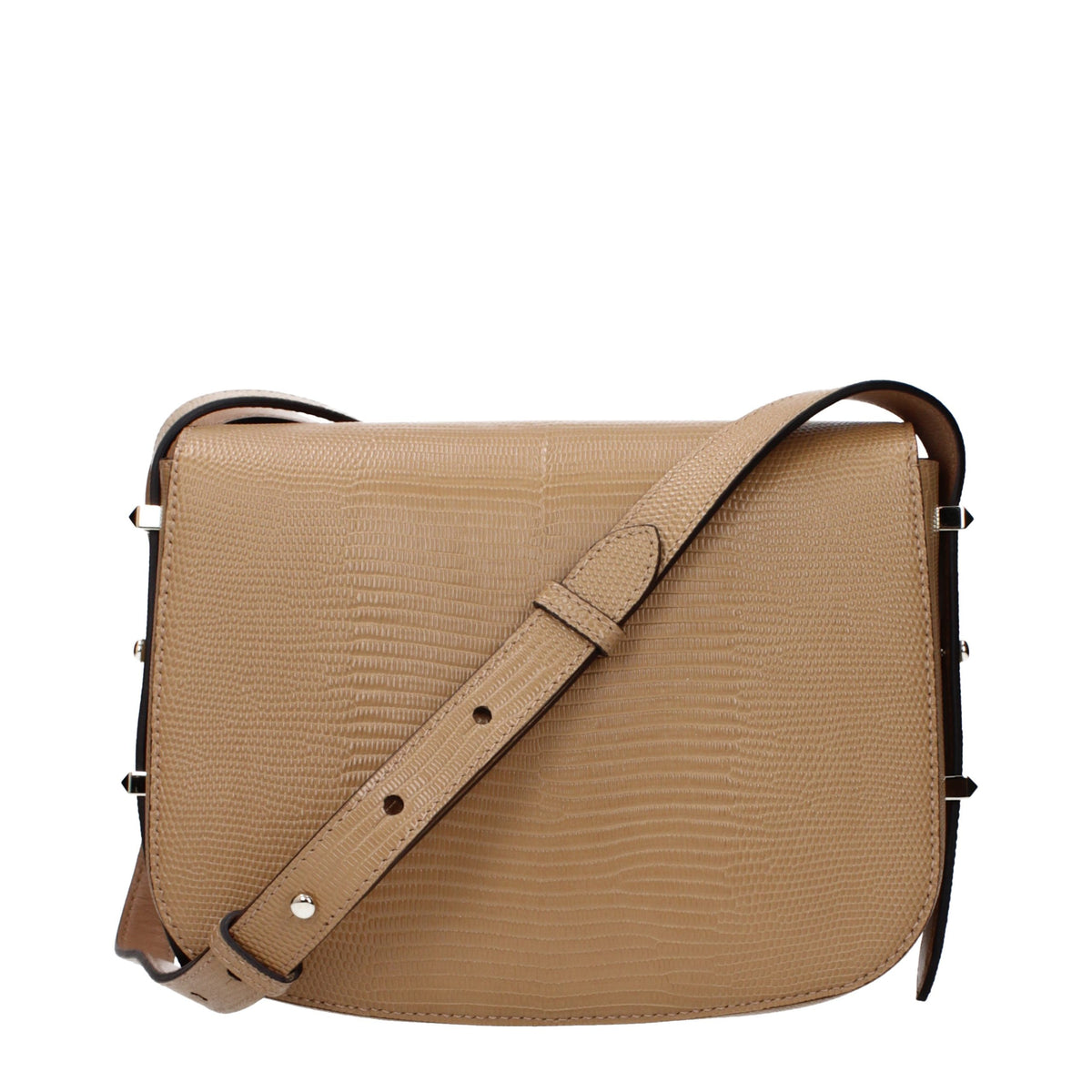 Jimmy Choo crossbodytaske i læder – brun