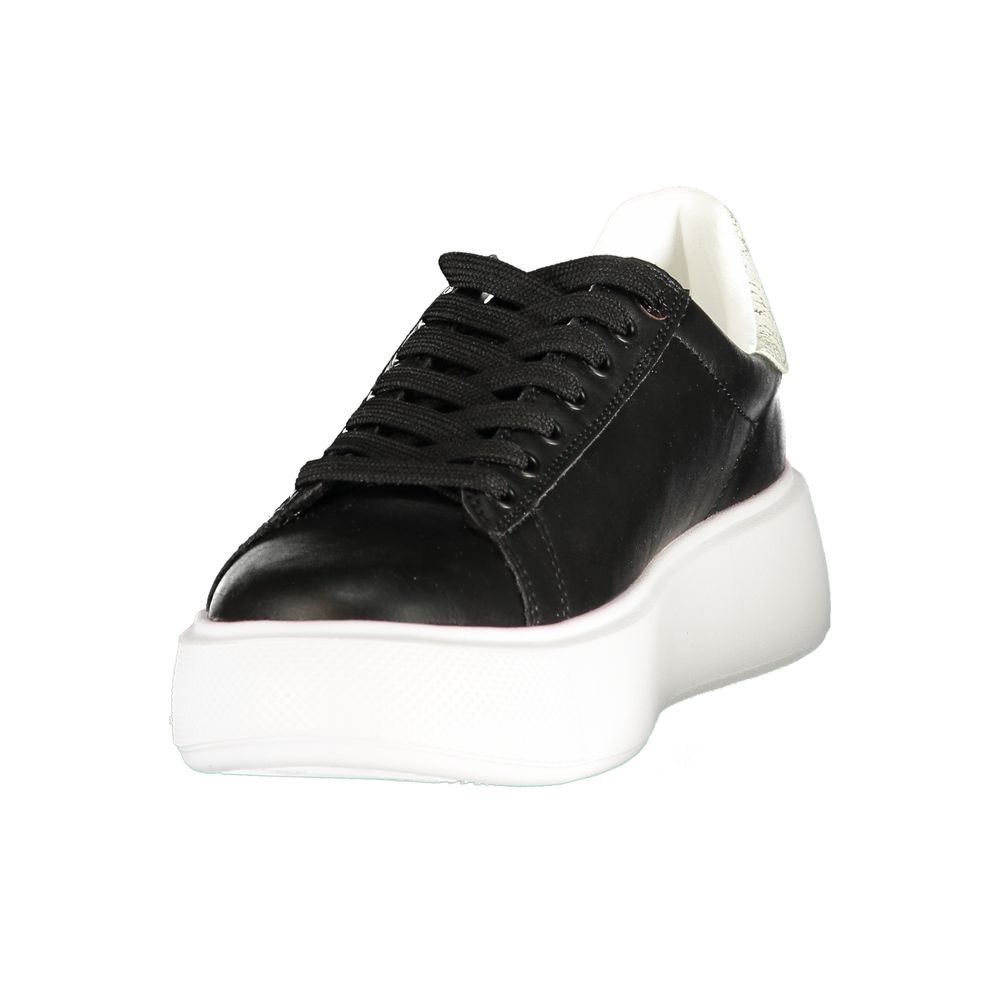 U.S. Polo Assn. sneakers til kvinder – sort/sølv