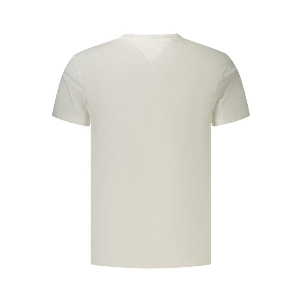 Tommy Hilfiger T-shirt i regenerativ bomuld – hvid