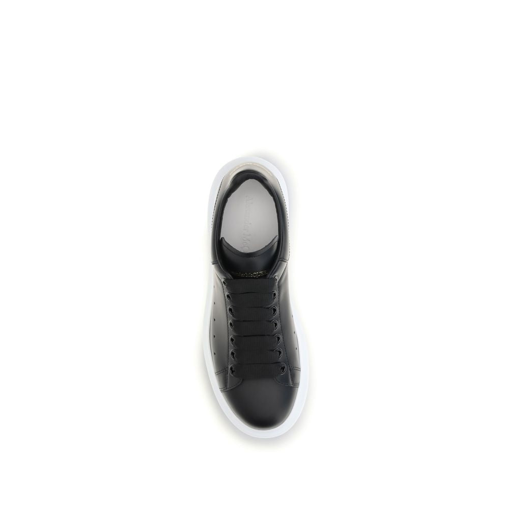 Alexander McQueen platformsneakers i kalveskind – sort