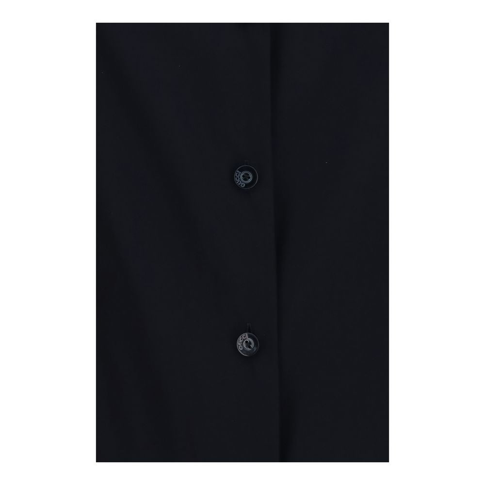 Gucci sort skjorte i stretchsilkechiffon