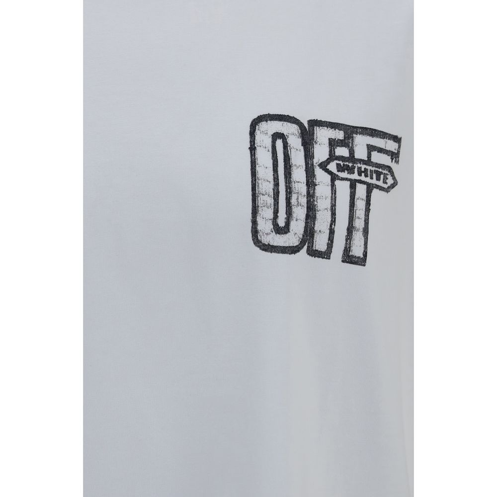 Off-White Motion Arrow Skate T-shirt – hvid
