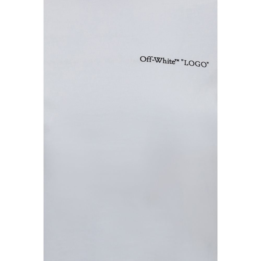 Off-White hvid slim fit T-shirt i bomuldsblanding