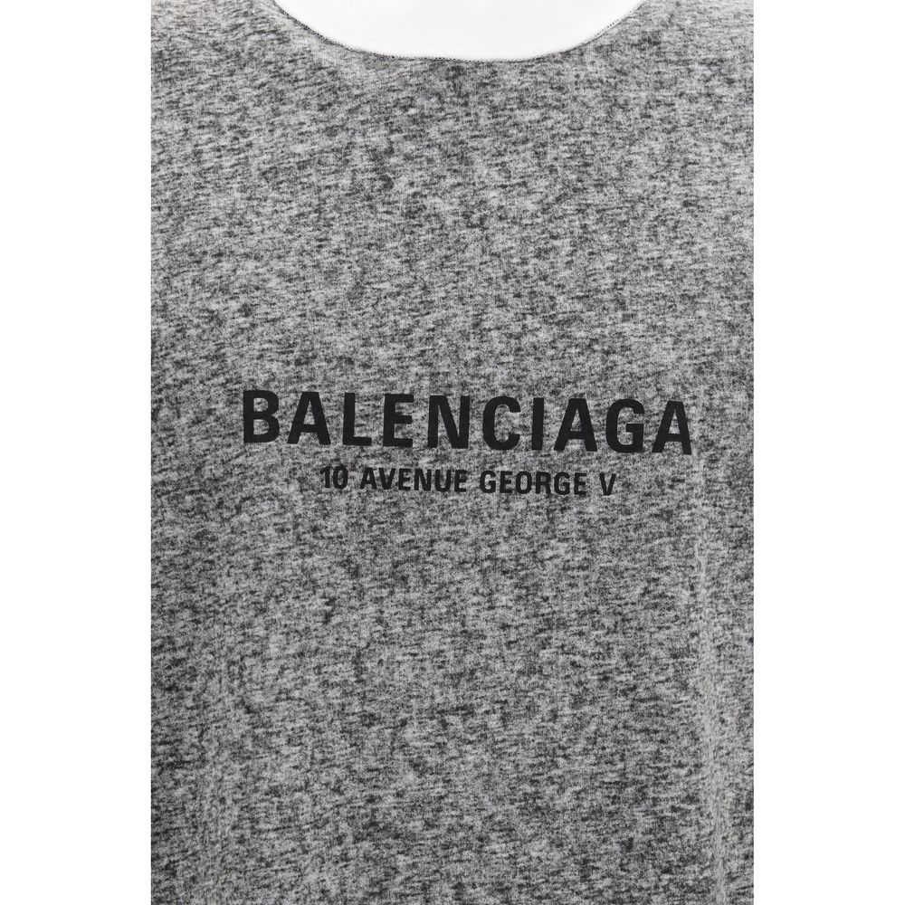 Balenciaga oversized T-shirt i bomuld – grå