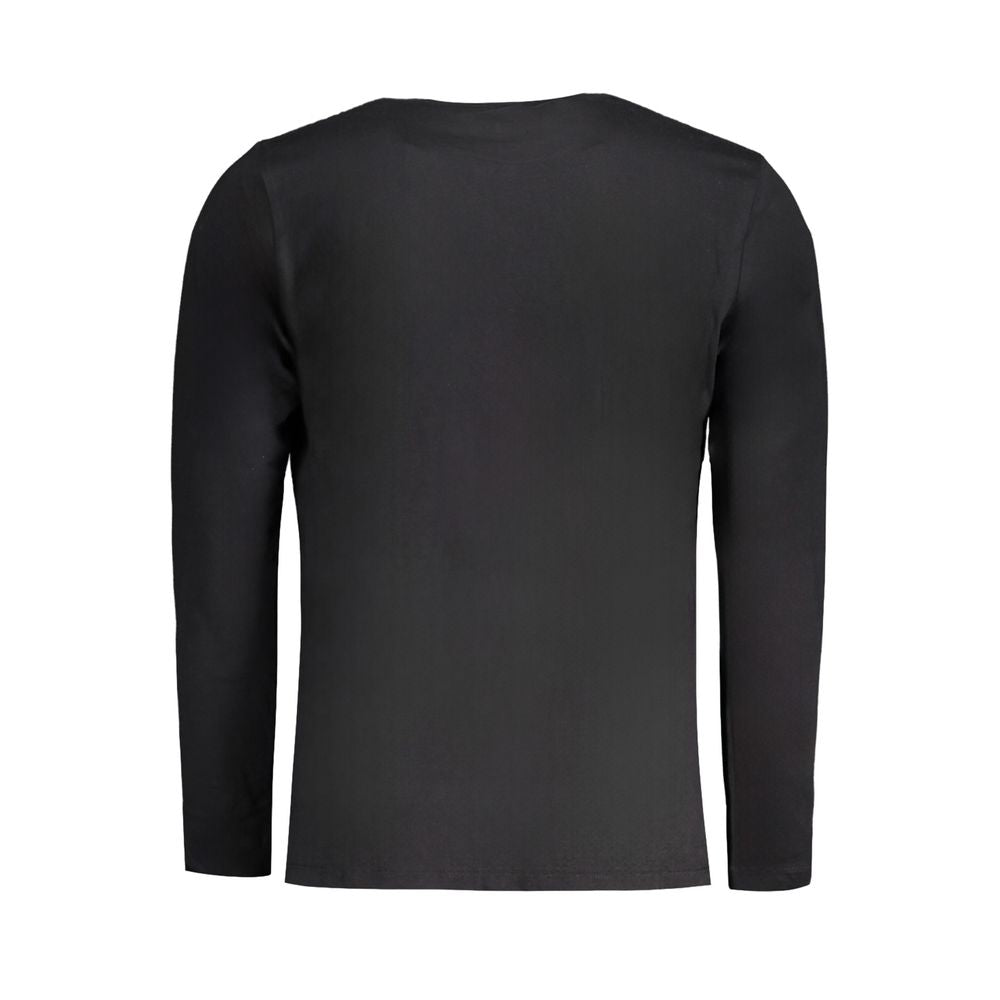 Pepe Jeans langærmet herre-T-shirt i bomuld – sort