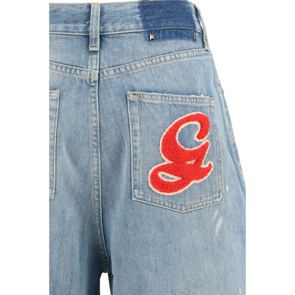 Golden Goose Blue Cotton Boyfriend Jeans