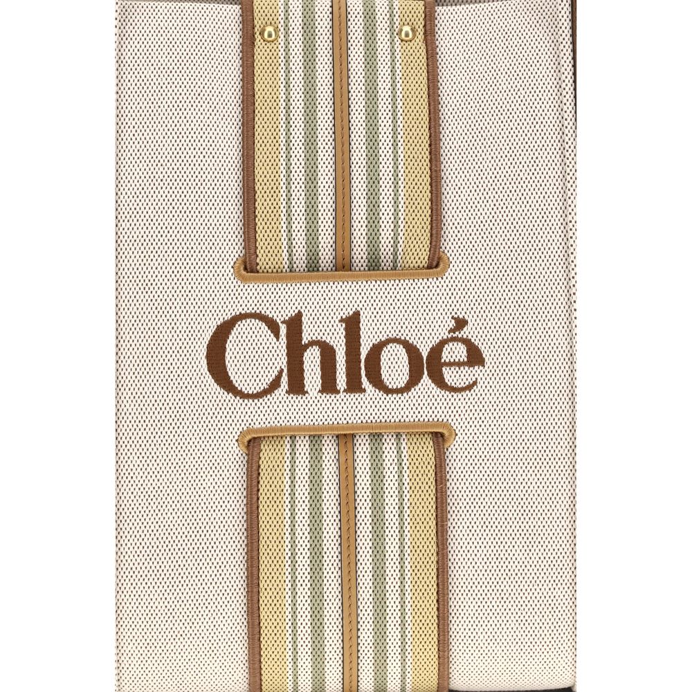 Chloé Beige Cotton Shoulder Bag