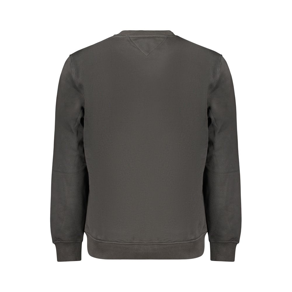 Tommy Hilfiger sweatshirt med broderet logo til mænd – sort