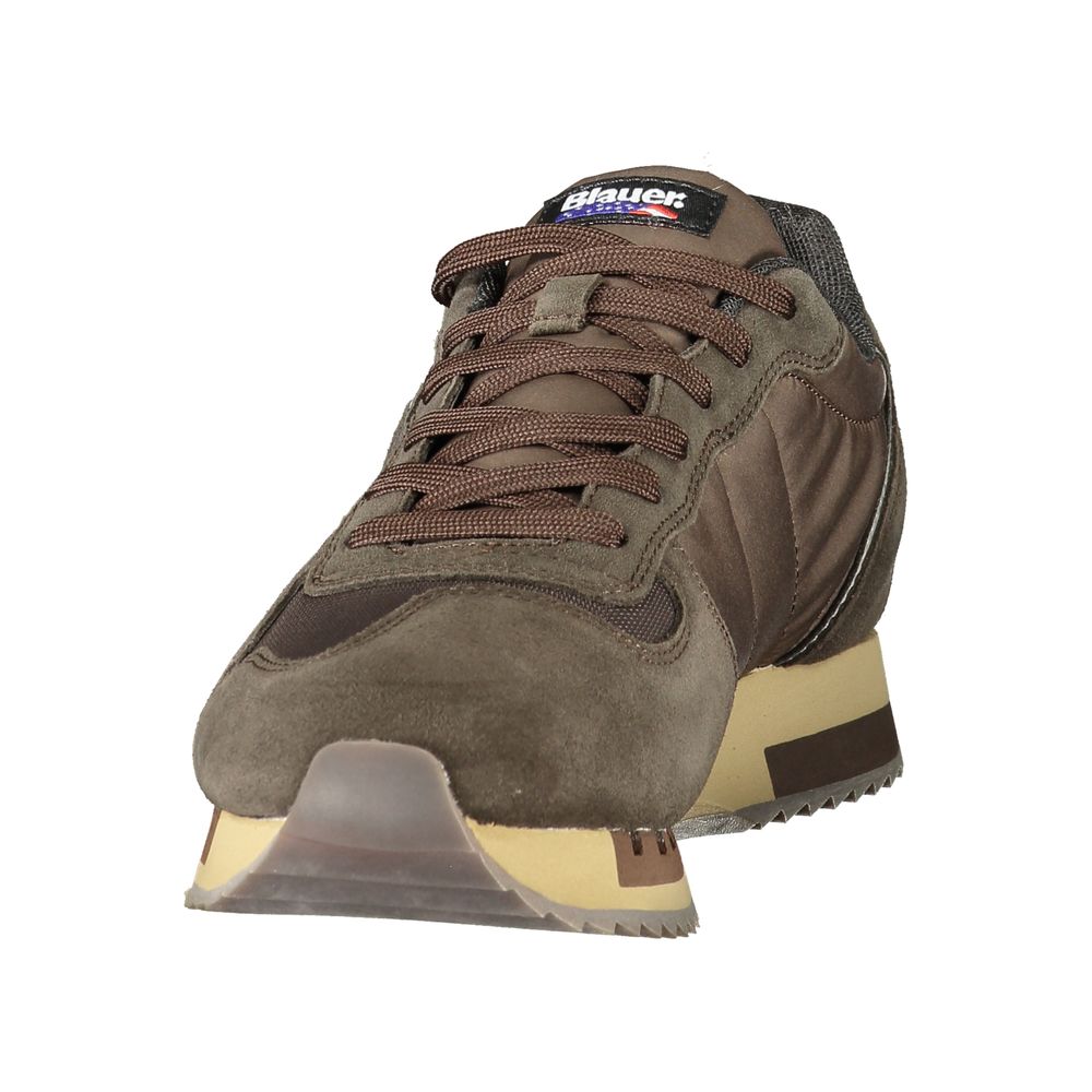 Blauer sneakers med udtagelig indersål – brun