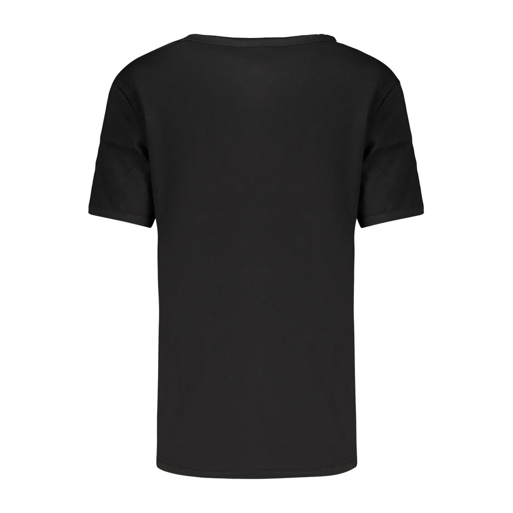 Desigual T-shirt med tulipanprint og broderi – sort