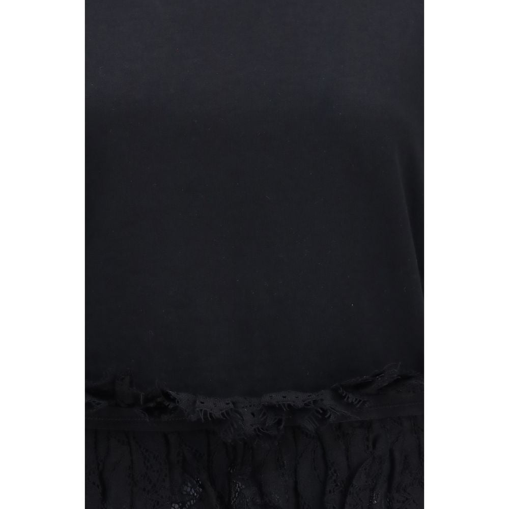 Sort Alexander McQueen T-shirt i bomuld