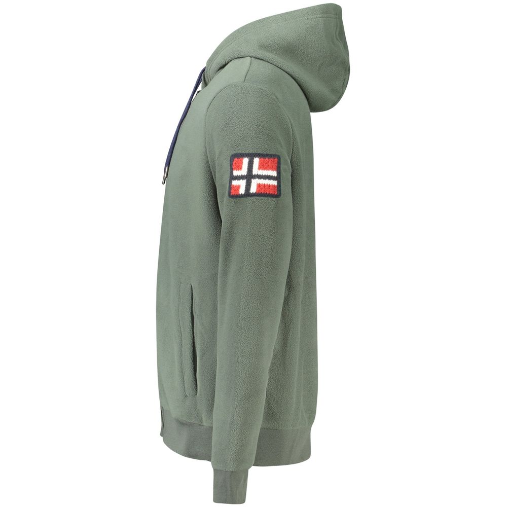 Norway 1963 fleece-hættetrøje til mænd – grøn