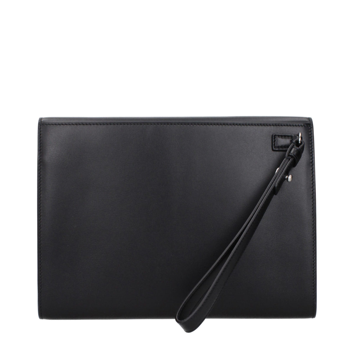 Ferragamo clutch i læder – sort (661698785159)