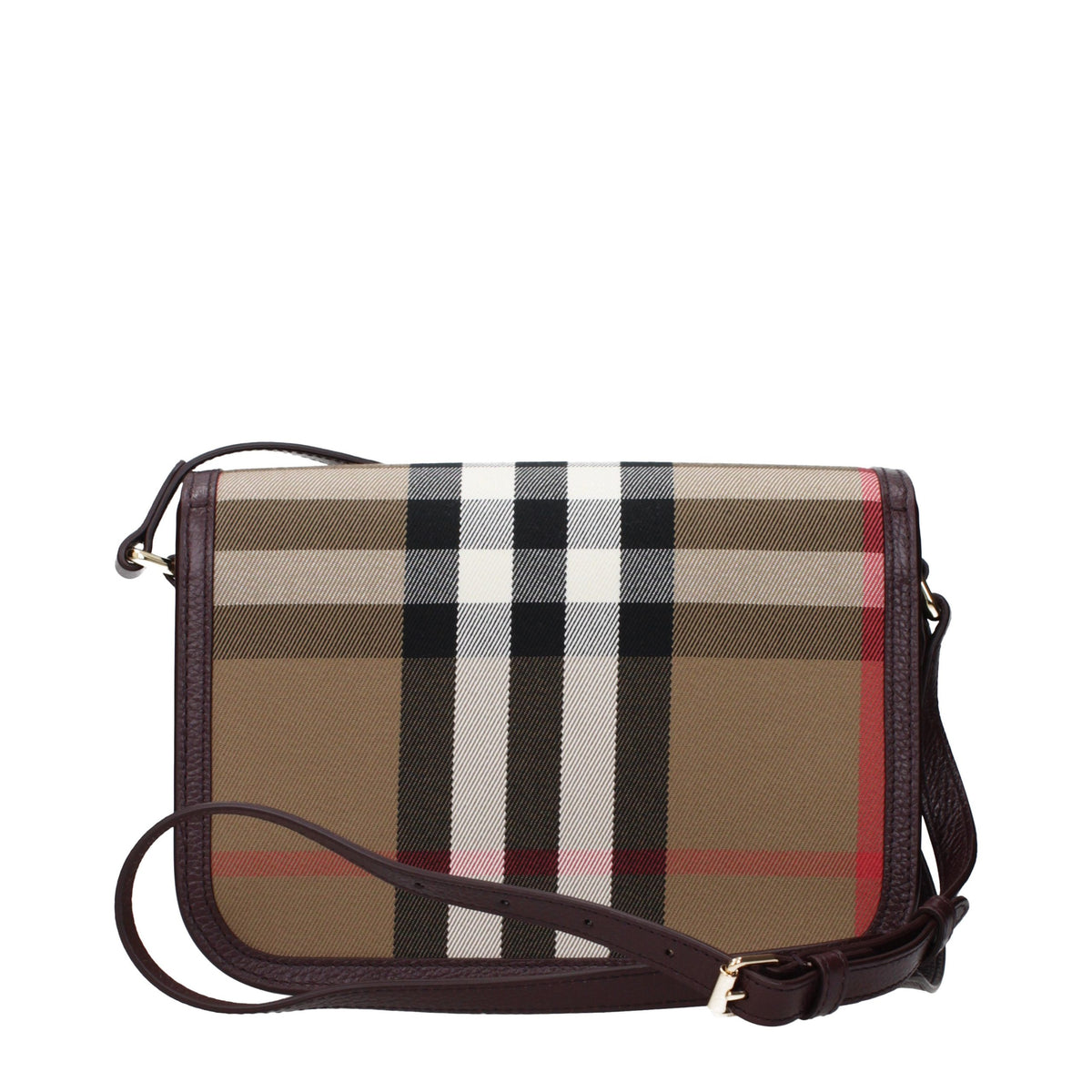 Burberry crossbody-taske i brunt tekstil – 8128881
