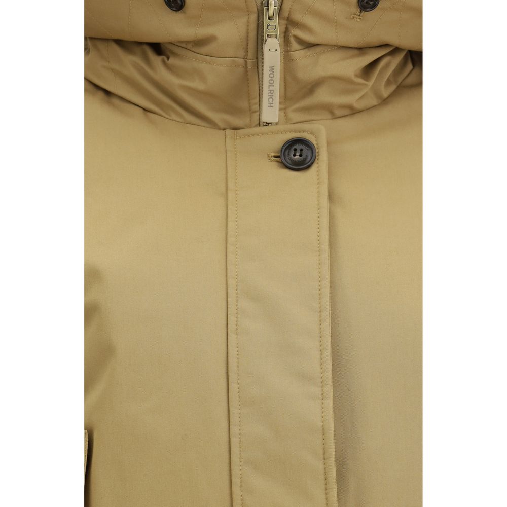 Woolrich Beige Cotton Parka