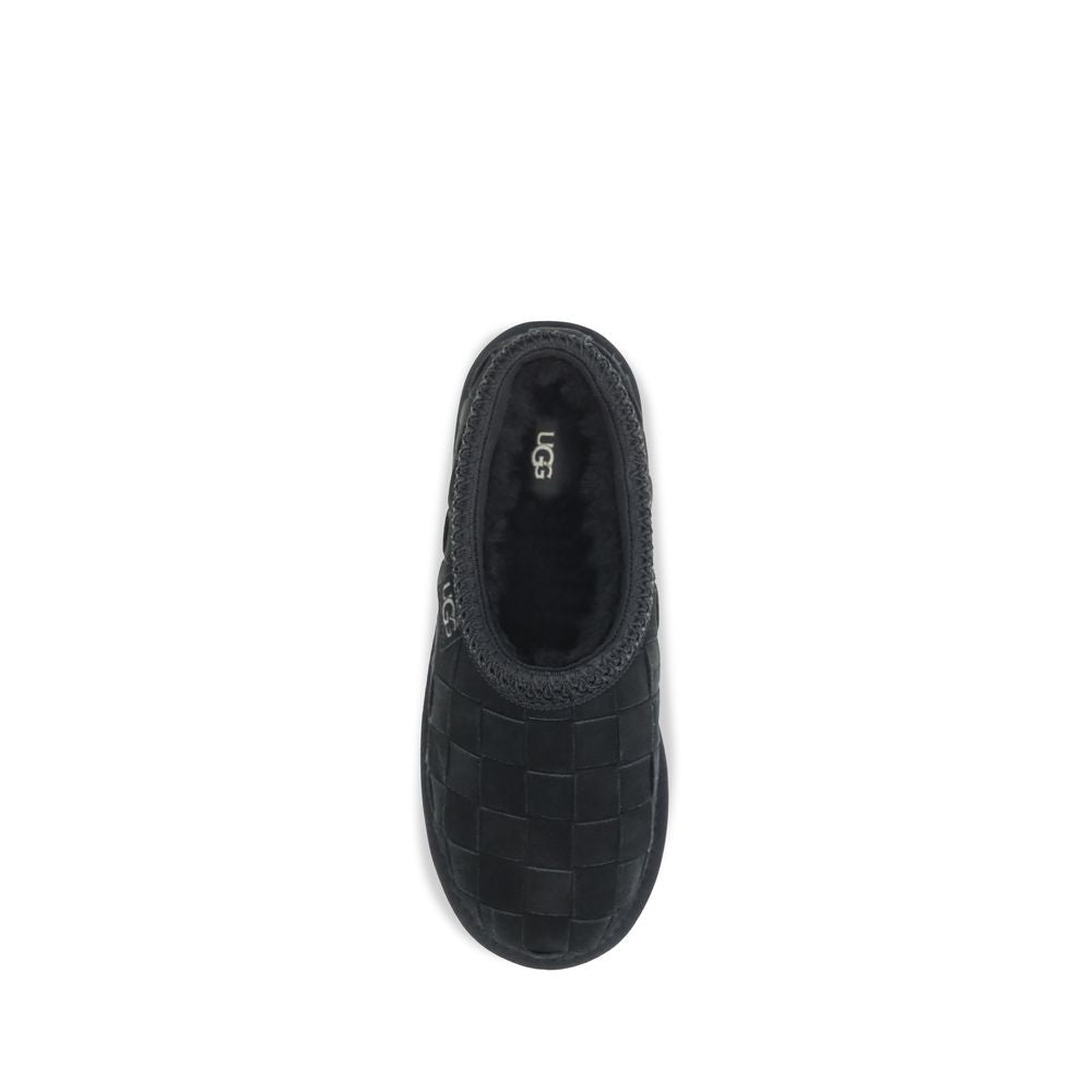 UGG Tasman Woven sorte mules i ruskind