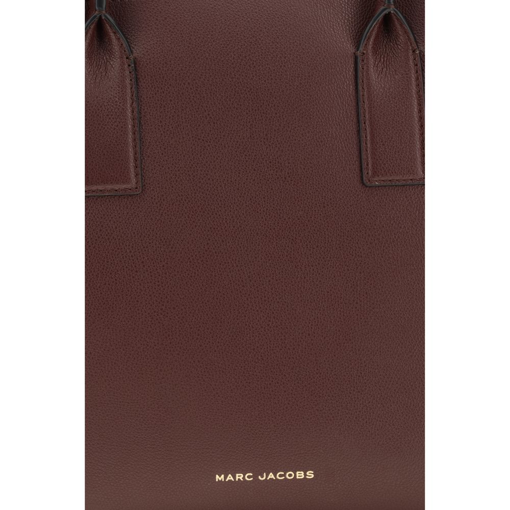 Brun Marc Jacobs The Work Tote Pop J Marc tote-/skuldertaske i kalveskind