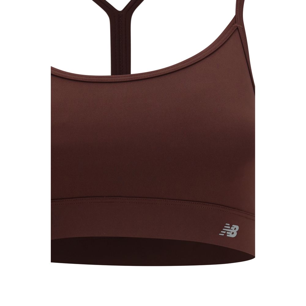Bordeaux New Balance sports-bh i genanvendt polyester