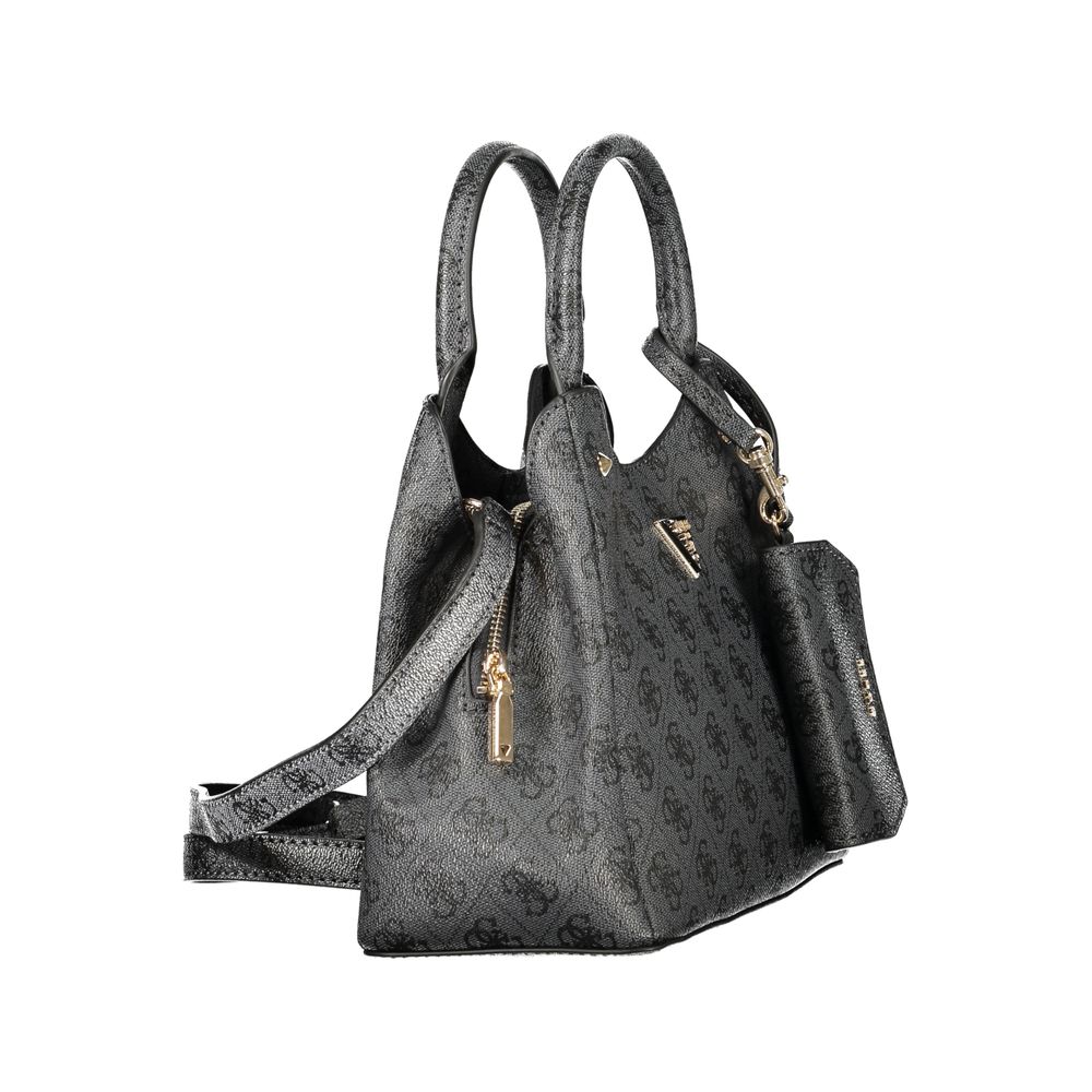 Sort Guess Jeans Lorella Logo Bag i polyurethan