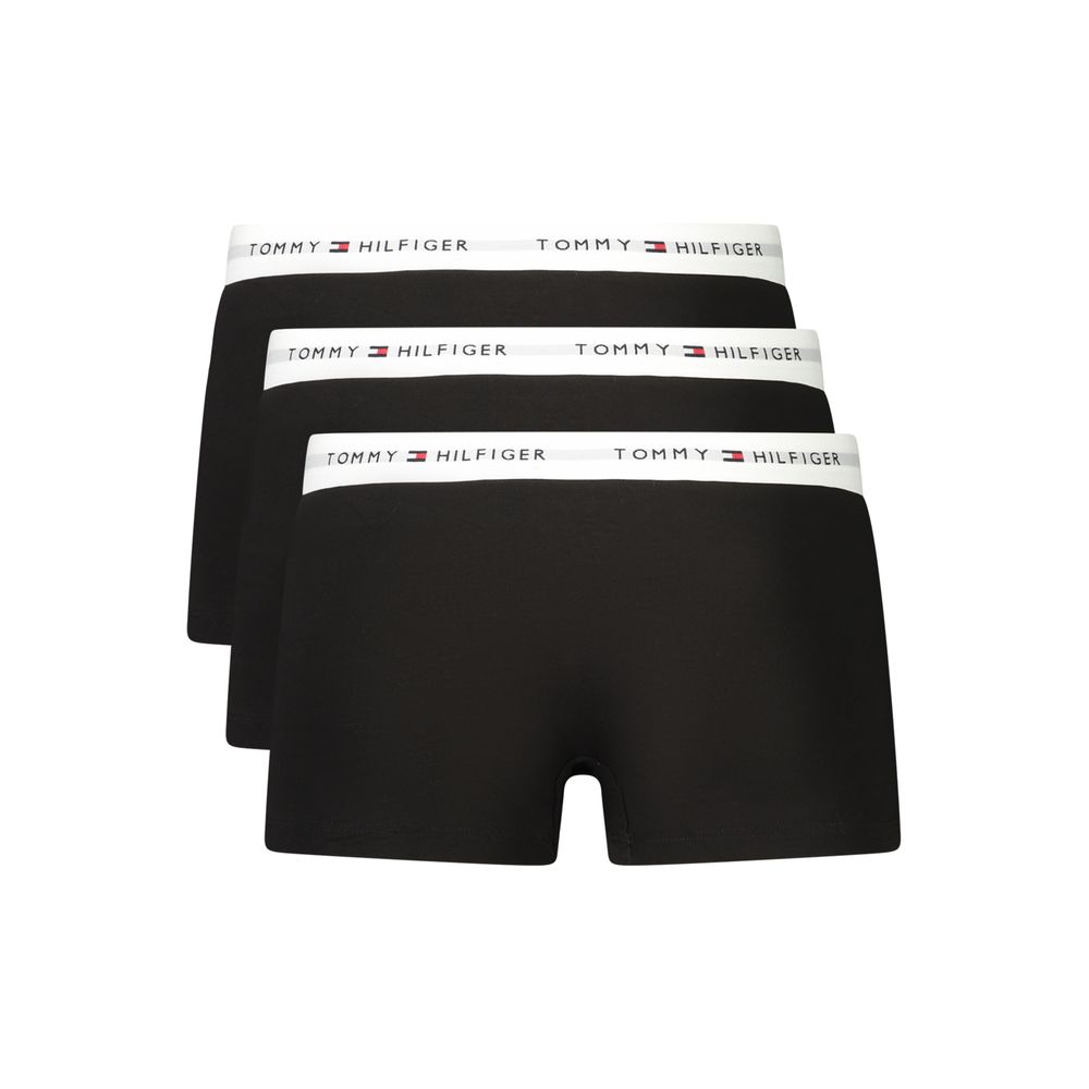 Sorte Tommy Hilfiger boxershorts i bomuld, 3-pak