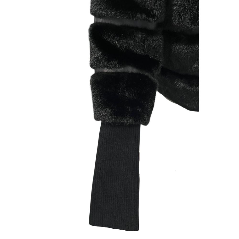 Sort Baldinini Trend polstret jakke i polyester